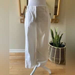 LOFT White cotton Chinos, sz 4, “Ann” Fit